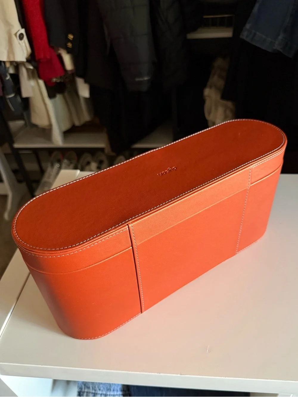 Dyson Leather Storage Box Case in Camel Brown OS